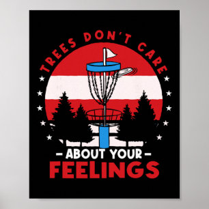Disc Golf Frisbee Golf Bäume kümmern sich nicht um Poster