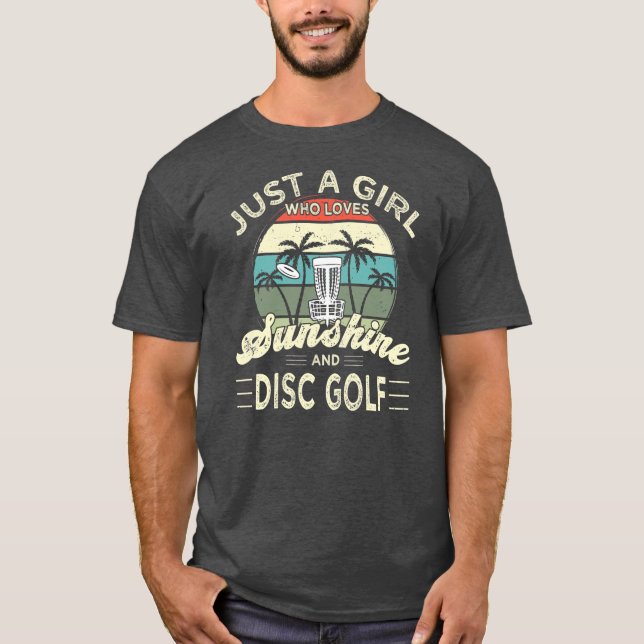 Disc Golf Frisbee Golf Sunshine und Disc Golf T-Shirt (Vorderseite)