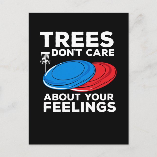 Disc Golf Frisbee Postkarte (Vorderseite)