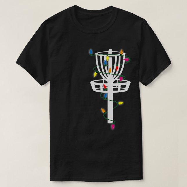 Disc Golf Funny Frisbee Sportgeschenk mit Weihnach T-Shirt (Design vorne)