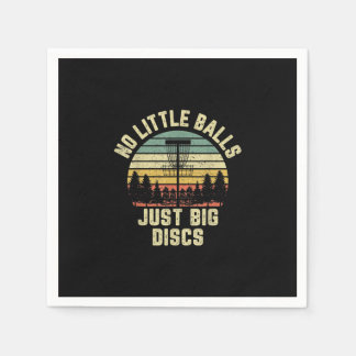 Disc Golf Funny No Little Balls Disc Golf Geschenk Serviette