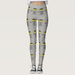 Disc-Golf ganz über Druckyoga keucht Leggings