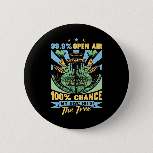 Disc Golf Geschenk Disc Golfer Zeug und Zubehör F Button (Vorderseite)