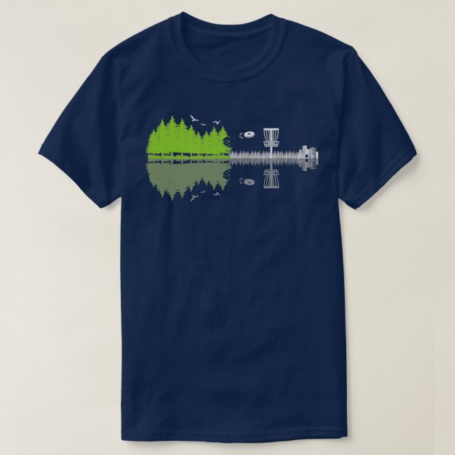 Disc Golf Gitarrist Spieler Lover 2 T-Shirt (Design vorne)