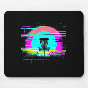 Disc Golf Glitch - Vintage Disc Golf Liebhaber  Mousepad