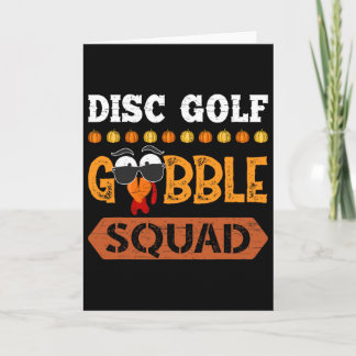 Disc Golf Gobble Squad Truthahn Thanksgiving Golfe Karte