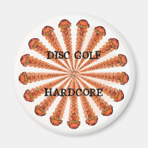 DISC-GOLF-HARDCORE MAGNET