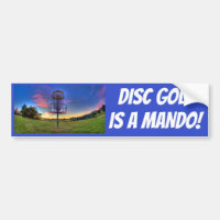 Disc-Golf ist ein Mando! Aufkleber