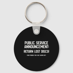 Disc Golf Karma Dept Verlorene Scheiben Zurückgebe Schlüsselanhänger
