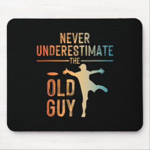 Disc Golf Kunst für Männer Opa Disc Golfer Disc Go Mousepad