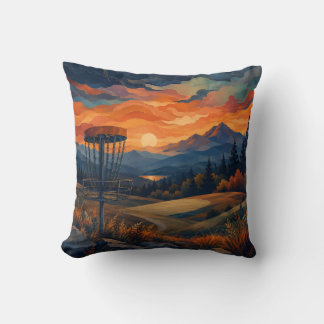 Disc-Golf-Landschaft-Wurfkissen Kissen