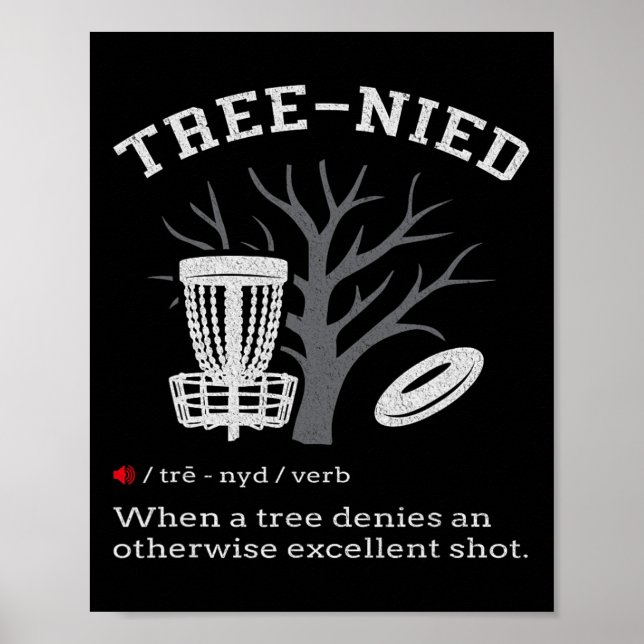 Disc Golf - Lustiger dummer Baum Baum-lich Iii  Poster (Vorne)