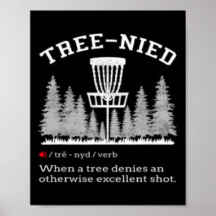Disc Golf - Lustiger dummer Baum Baum-lich Iv Poster