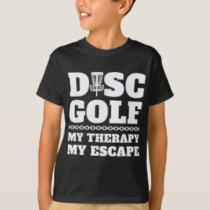 Disc Golf Meine Therapie Meine Flucht Lustig T-Shirt