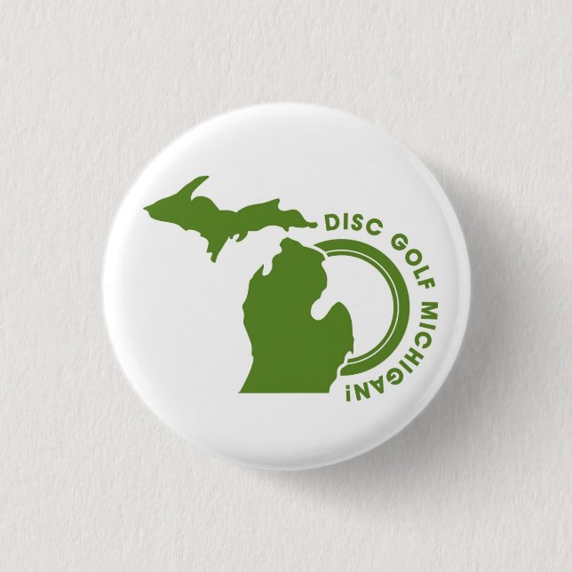 Disc-Golf-MichiganminiButtone Button (Vorderseite)
