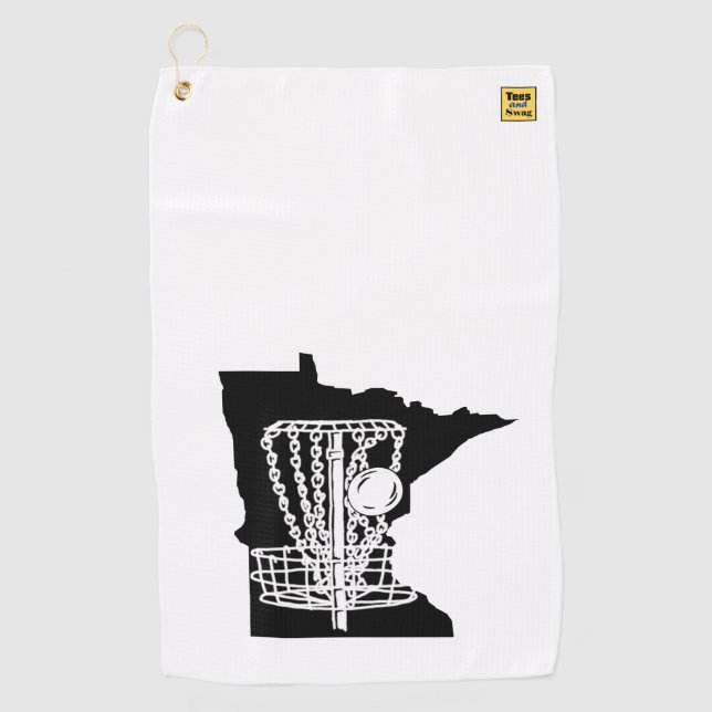 Disc golf Minnesota - serviette pour votre sac de  (Devant)