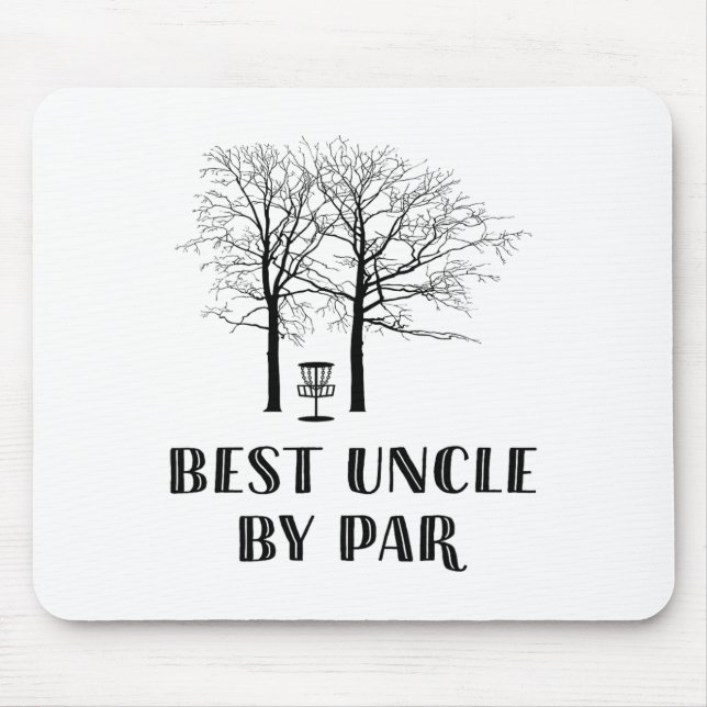 Disc Golf Onkel - Bester Onkel Bei Par  Mousepad (Vorne)
