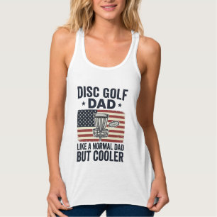 Disc Golf Papa Vintage-Flag Lustiges Shirt-Design_ Tank Top