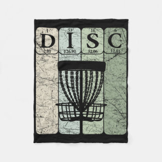 Disc Golf Periodensystem Elemente Frolf Spieler Vi Fleecedecke
