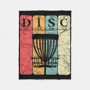 Disc Golf Periodensystem Elemente Frolf Spieler Vi Fleecedecke