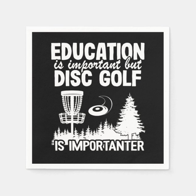 Disc Golf Player Quotes Funny Disc Golfer Gift Serviette (Vorderseite)