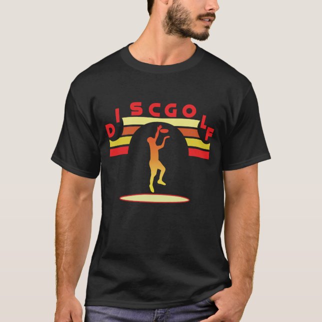 Disc Golf Retro T-Shirt (Vorderseite)
