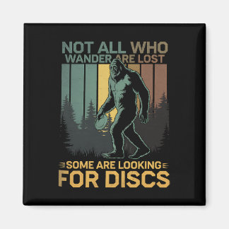 Disc Golf Sasquatch Bigfoot Disc Golfer Funny Disc Magnet