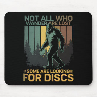 Disc Golf Sasquatch Bigfoot Disc Golfer Funny Disc Mousepad