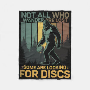 Disc Golf Sasquatch Bigfoot Disc Golfer Lustiger D Fleecedecke