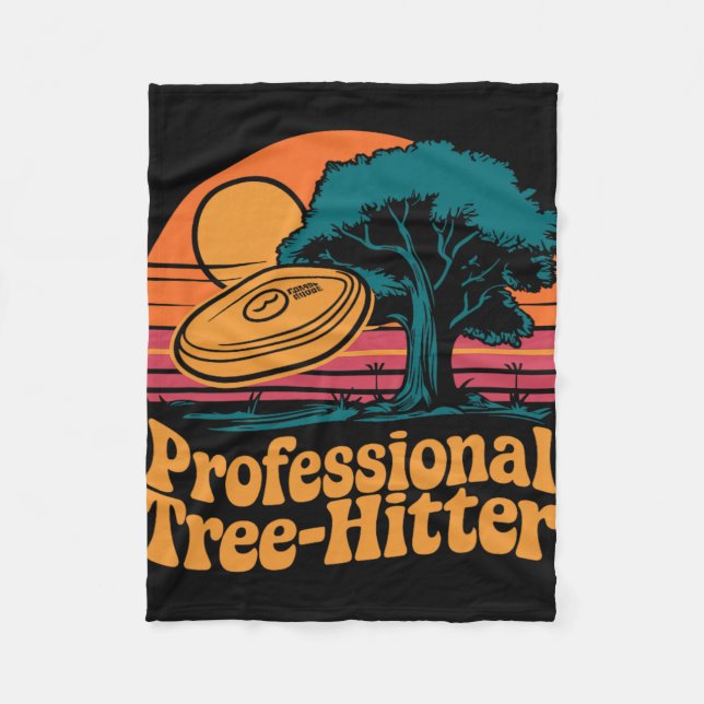 Disc-Golf-Scheibe, professioneller Baum-Treffer, R Fleecedecke (Vorderseite)