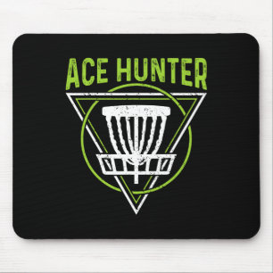 Disc Golf Shirt Lustig Ace Hunter Disc Golf Mousepad