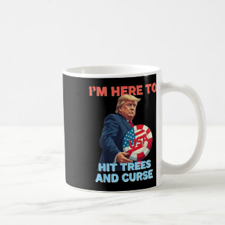 Disc Golf Shirt Lustig trifft Bäume und fluche Ret Kaffeetasse