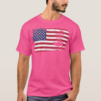 Disc Golf Shirt - USA-Flagge Disc Golf-Shirt