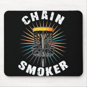 Disc Golf Spieler Golfspieler Kettenraucher Männer Mousepad