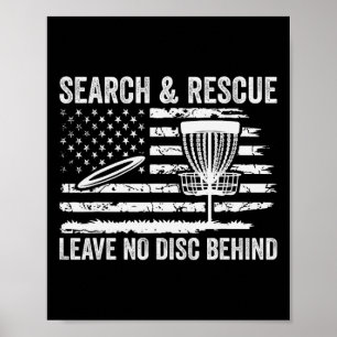 Disc Golf Suche Und Rettung Lassen Sie Keine Schei Poster