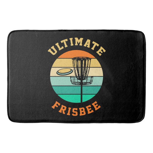 Disc Golf Ultimate Frisbee Badematte (Vorderseite)