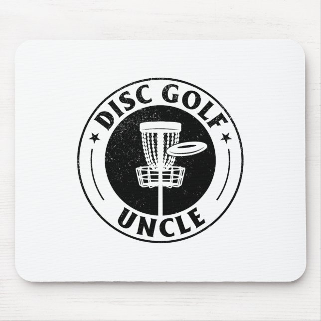 Disc Golf Uncle - Disc Golfing Uncle Disc Golf Pla Mousepad (Vorne)