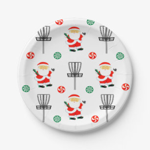 Disc Golf Weihnachten Pappteller