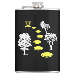 Disc Golf Woods Disc Golfer Geschenk Flachmann