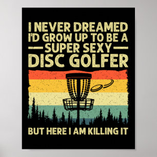 Disc Golfer Art für Herren Frauen Disc Player Dis Poster