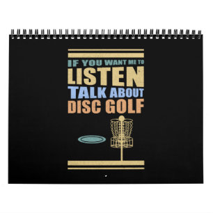 Disc Golfer über Golf Golf Golfspielen Kalender