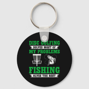 Disc Golfing löst die meisten meiner Probleme - Di Schlüsselanhänger