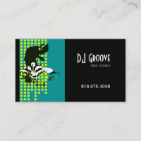 Disc-Jockey DJ Mixmaster - Musik-Geschäfts-Karte
