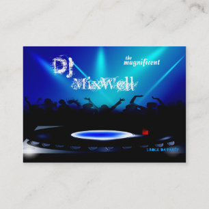 Disc-Jockey DJ-Party, das Geschäfts-Karte mit Visitenkarte