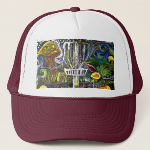 Discgolf-Reisehut. artwasteland Studios Truckerkappe