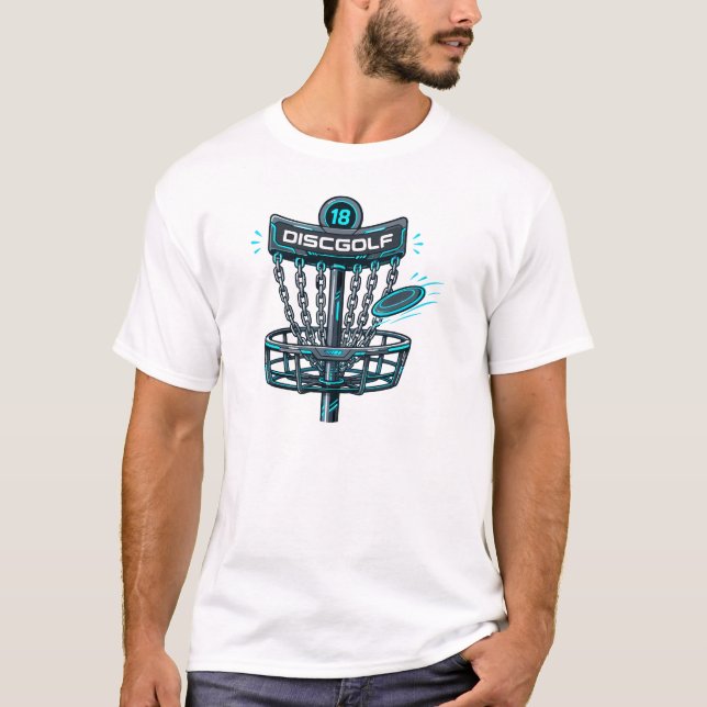 Discgolfkorb T-Shirt (Vorderseite)
