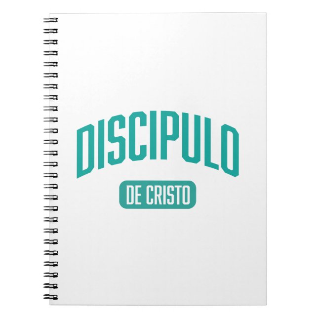 Disciple Seagreen Spiral Notebook Spanisch Notizblock (Vorderseite)