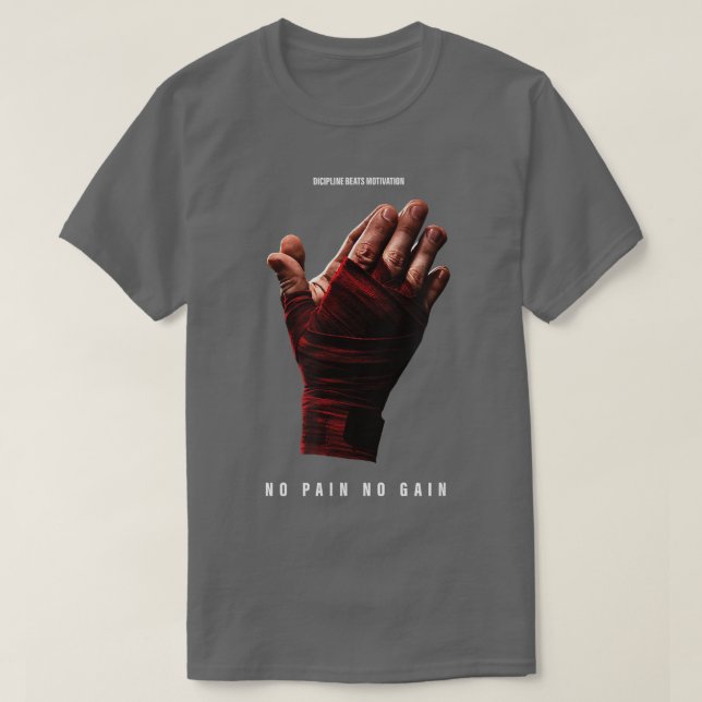 Discipline bat motivation t-shirt (Design devant)