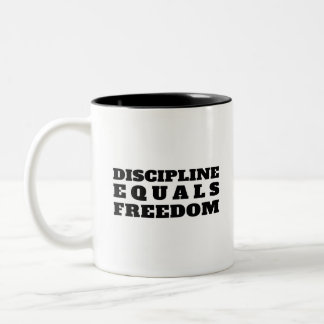 Discipline Equals Freedom - Jocko Willink Zweifarbige Tasse