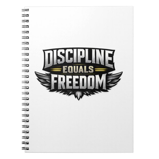 Discipline Equals Freedom – Motivational Design  Notizblock (Vorderseite)